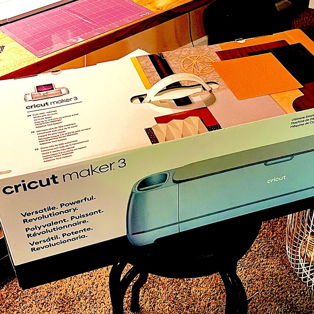 Cricut Maker 3. Cuts through almost anything in design.